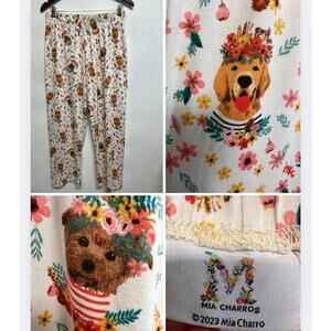 Berkshire Home Pajama Sleep Lounge Pants Small Golden Retriever Yorkie Dog Puppy
